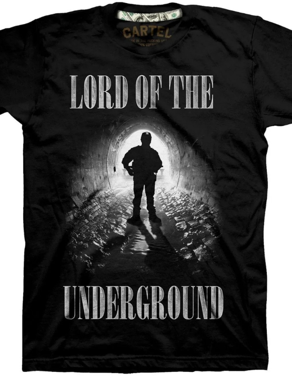Cartel  El Chapo Guzma graphic t-shirt  "Lord of the Underground" Men's Sz. 2X